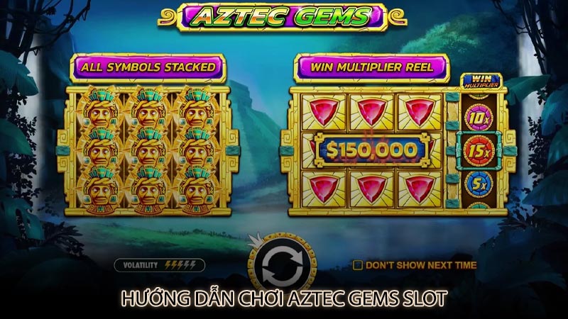 Hướng dẫn chơi Aztec Gems slot